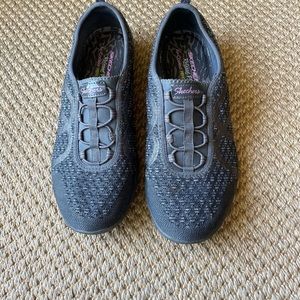 Sketchers grey Slip Ons